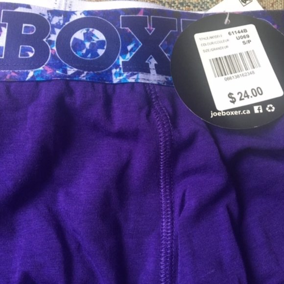 Mens Joe Boxer 'boxer-briefs' size Small - Purple - Picture 1 of 2
